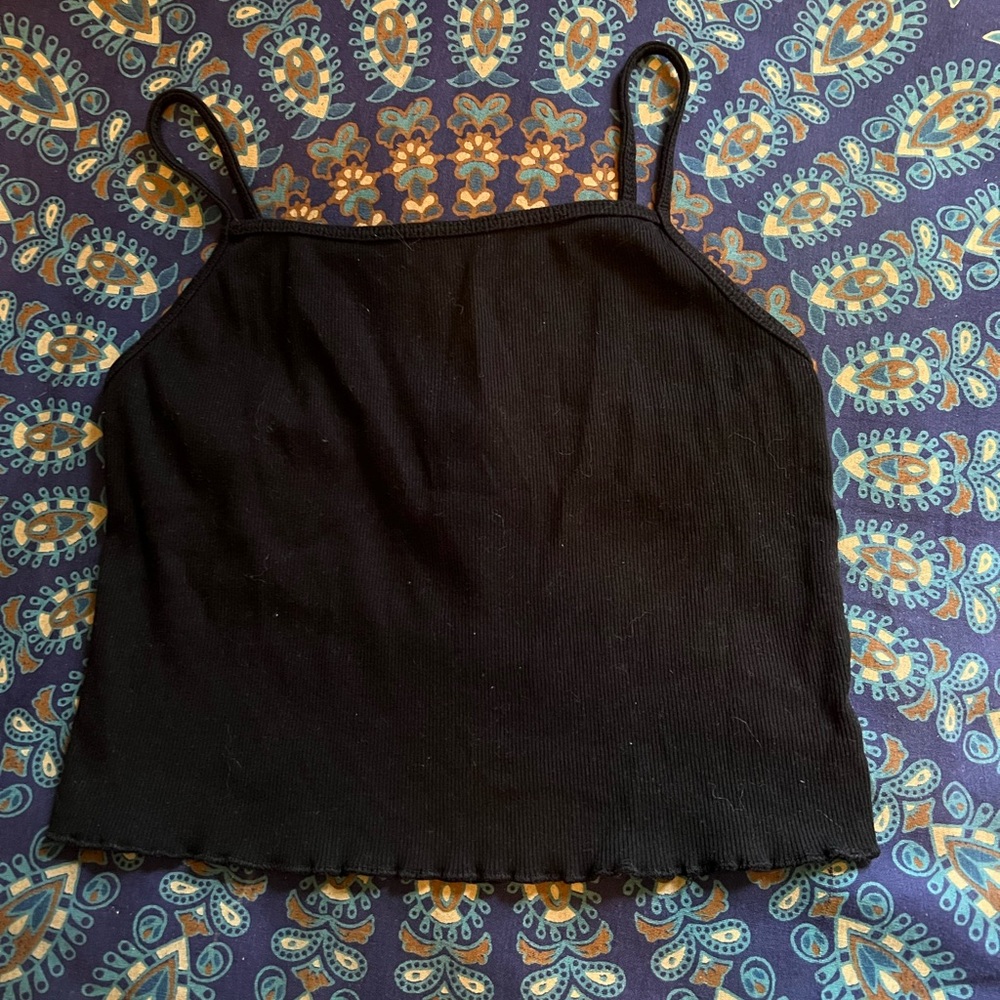 Black crop top